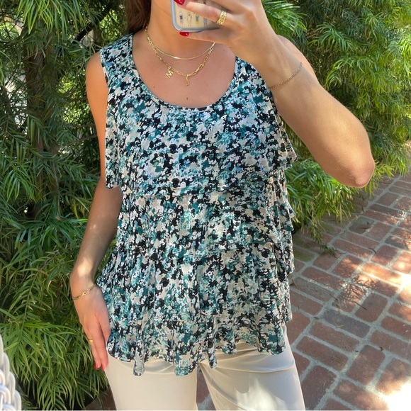 Vtg teal blouse 🩵
Model is 5’7 and wears sz s - Picture 1 of 5